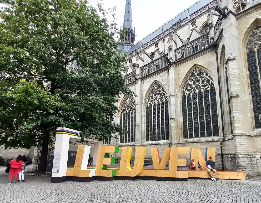 Leuven maakt zich op voor het WK wielrennen met blikvanger op de Grote Markt