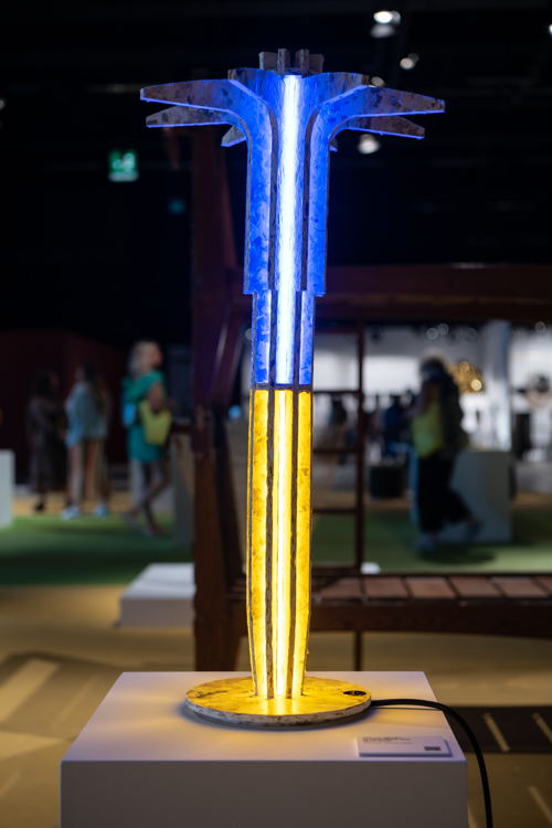 TIPI Let Light Be lamp by Marie Piselli at Podium at Design Miami Basel 2022. Photo copyright - World Red Eye.