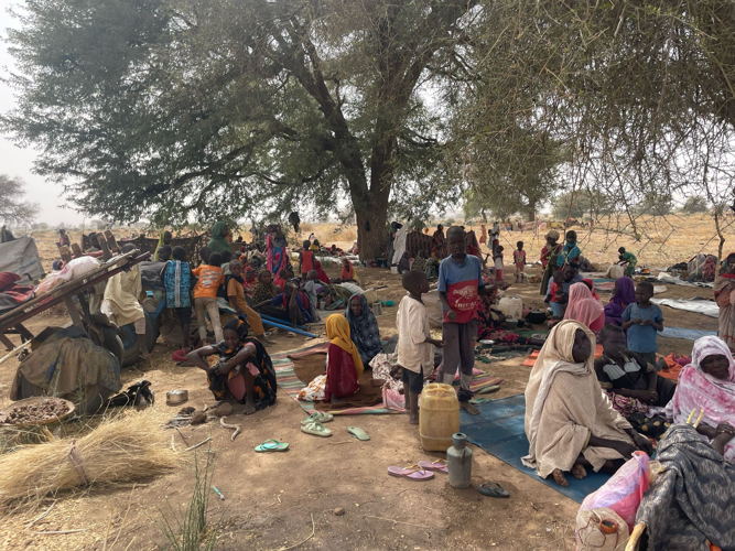 New families arrived in Tawila following new attacks in Zamzam camps. Copyright: Marion Ramstein/MSF