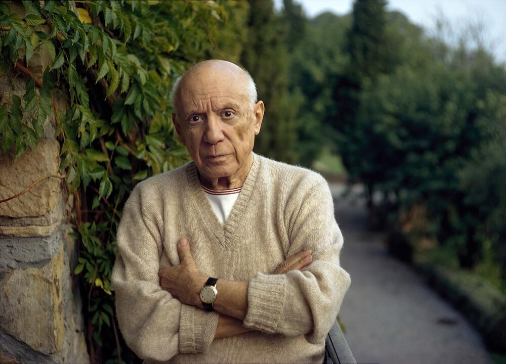Pablo Picasso in Mougins. Photo, 1968. AKG5543751 © akg-images / Tony Vaccaro Pablo Picasso in Mougins. Photo, 1968. AKG5543751 © akg-images / Tony Vaccaro