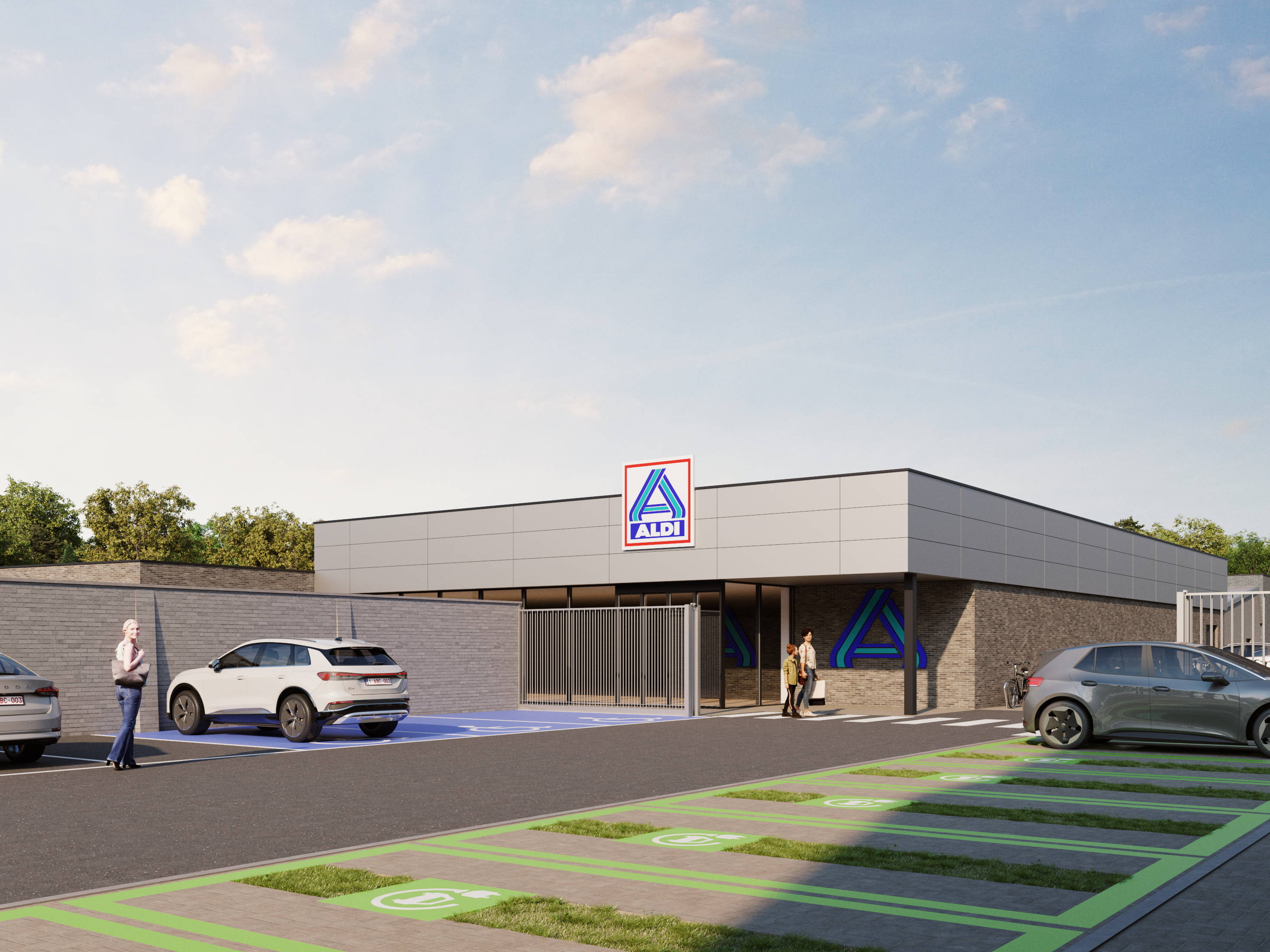 Nieuwe ALDI op komst aan de Hombeeksesteenweg in Mechelen 