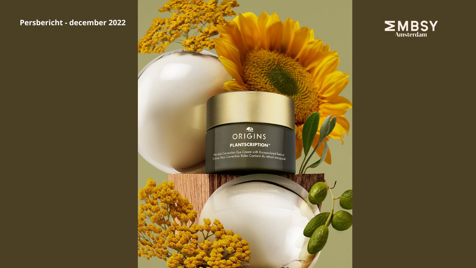 ORIGINS | INTRODUCING NEW PLANTSCRIPTION™ WRINKLE CORRECTION EYE CREAM WITH ENCAPSULATED RETINOL