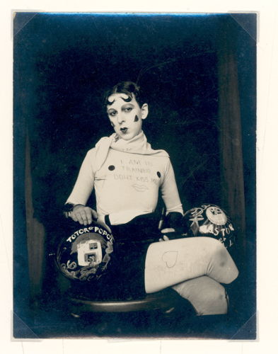 I am in training don&#x27;t kiss me by Claude Cahun, 1927. Jersey Heritage Collections © Jersey Heritage