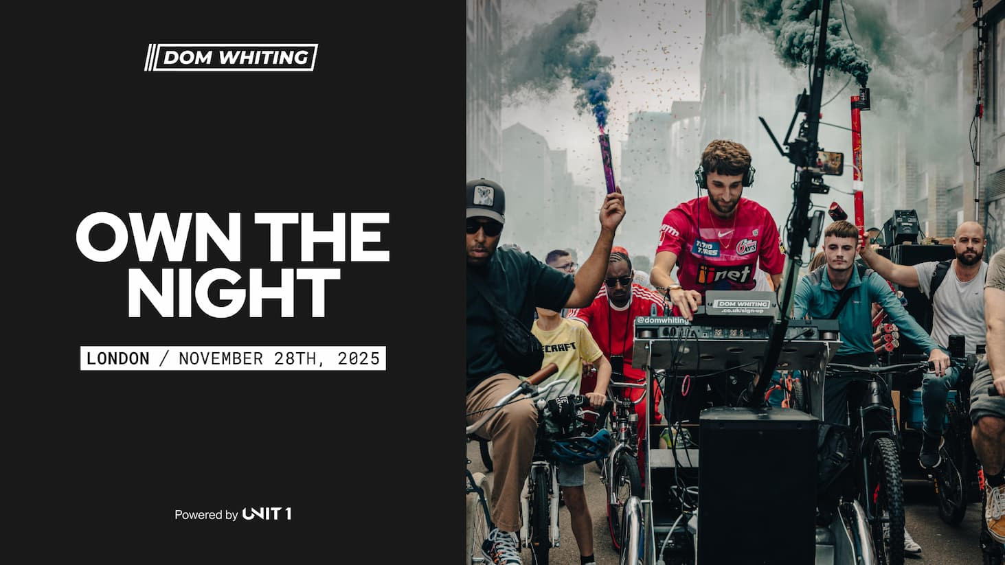 UNIT 1 and DJ Dom Whiting Light Up London with the First-Ever "Own The Night" Ride