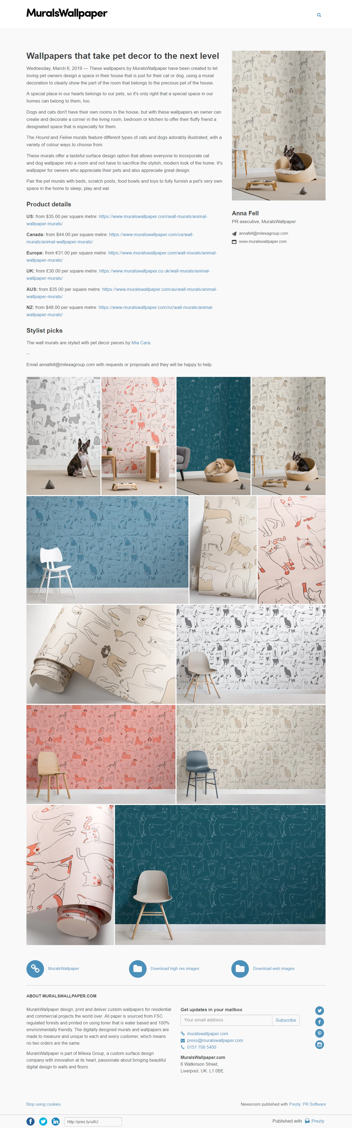 Wallpapers that take pet decor to the next level