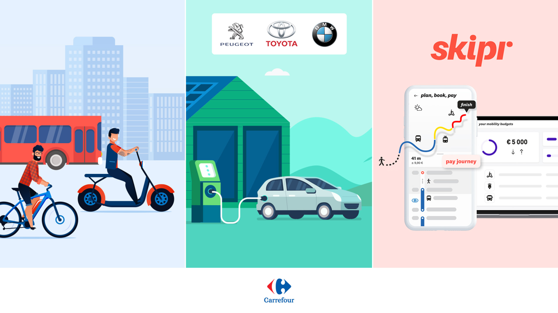 Week van de mobiliteit: 80% van de bedrijfswagens besteld door Carrefour-werknemers zijn hybride of elektrisch