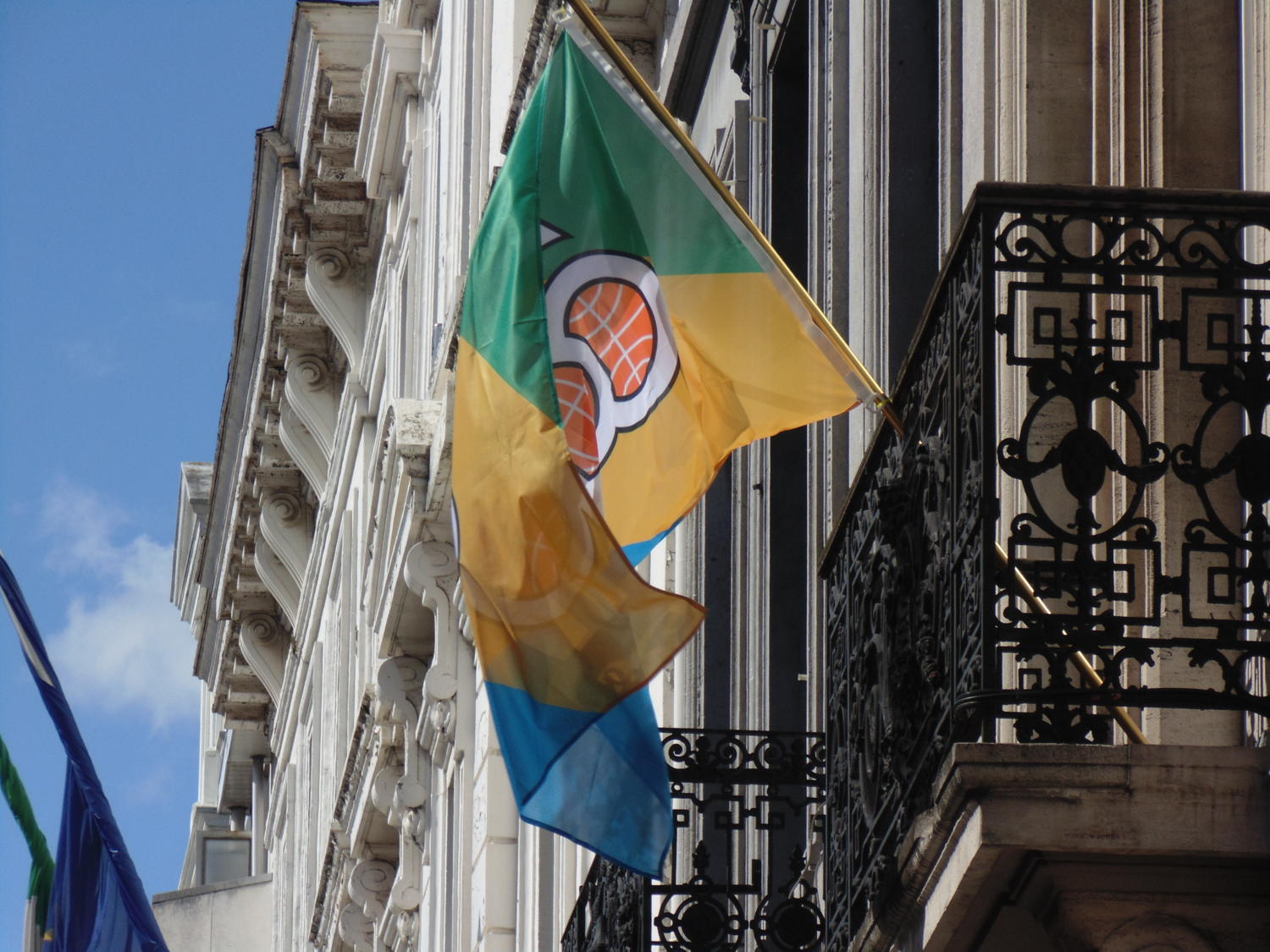 The Organisation of African, Caribbean and Pacific States (OACPS) flag is flown at the Embassies of the Eastern Caribbean States (ECS) to the Kingdom of Belgium and Missions to the European Union on OACPS Day.
