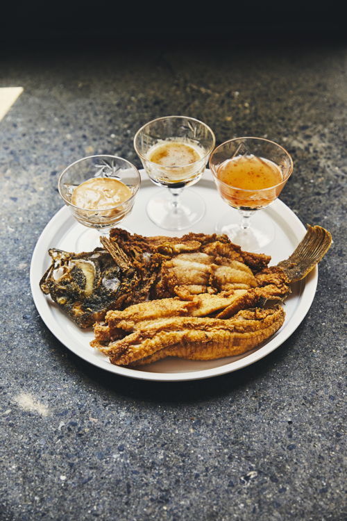 Nowhere *A Restaurant - Whole fish - petrole sole, cane sugar marinated and fried whole. (Maude Chauvin/Air Canada enRoute magazine)