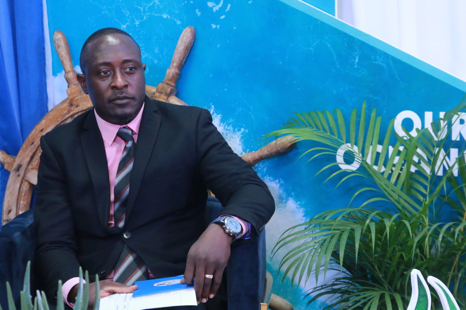 Head of the OECS Environmental Sustainability Cluster, Mr. Chamberlain Emmanuel.