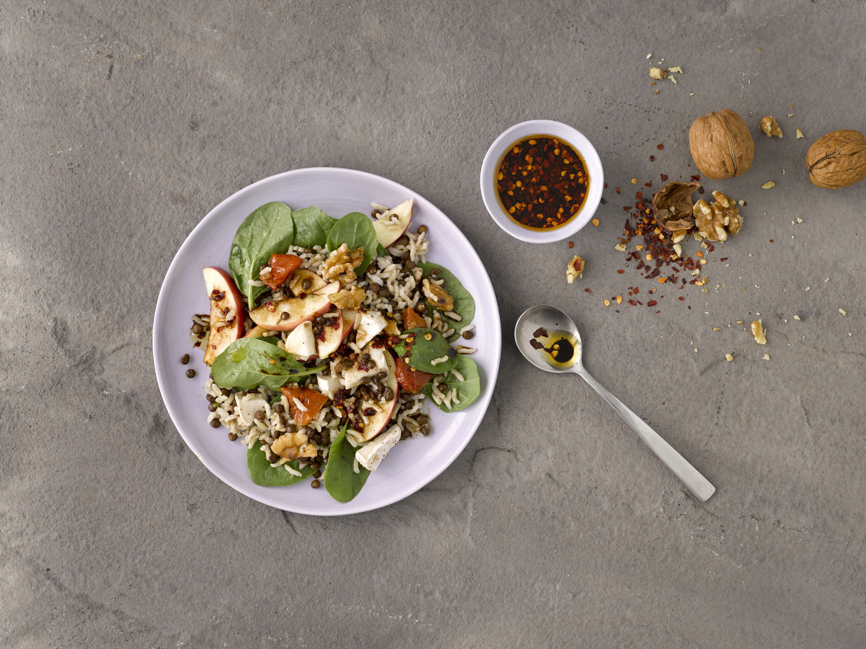 Tilda :: Lentil Spinach Salad