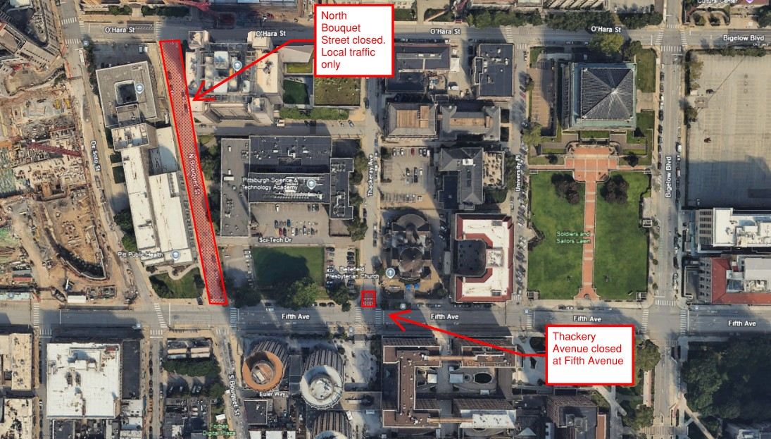 An aerial view of the work zones and traffic restrictions that will be in place in Oakland beginning August 9. An aerial view of the work zones and traffic restrictions that will be in place in Oakland beginning August 9.