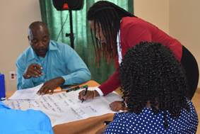 Stakeholders at the second national consultation in St. Kitts and Nevis