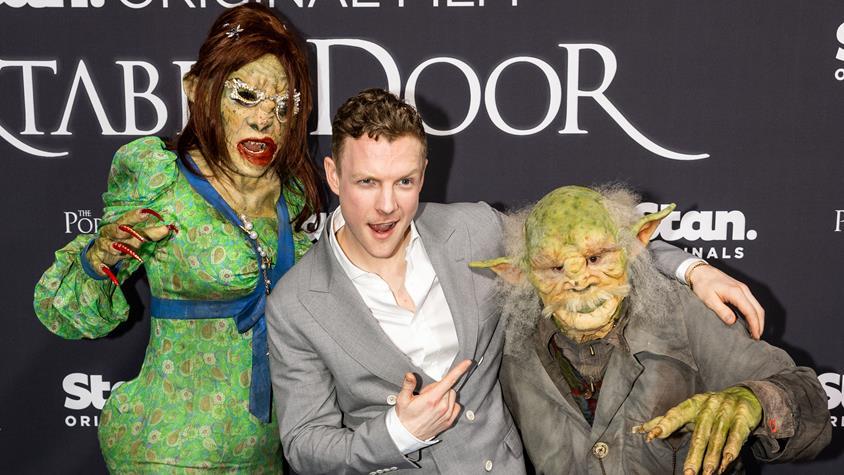 Patrick Gibson with Goblins. Patrick Gibson with Goblins.