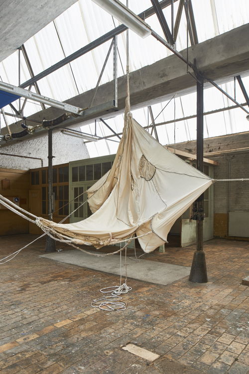 24. Installation view of Sonia Gomes, Maria dos Anjos, at Horst, Flying on the Raven's Wing, 2021. Image by Matthijs van der Burgt