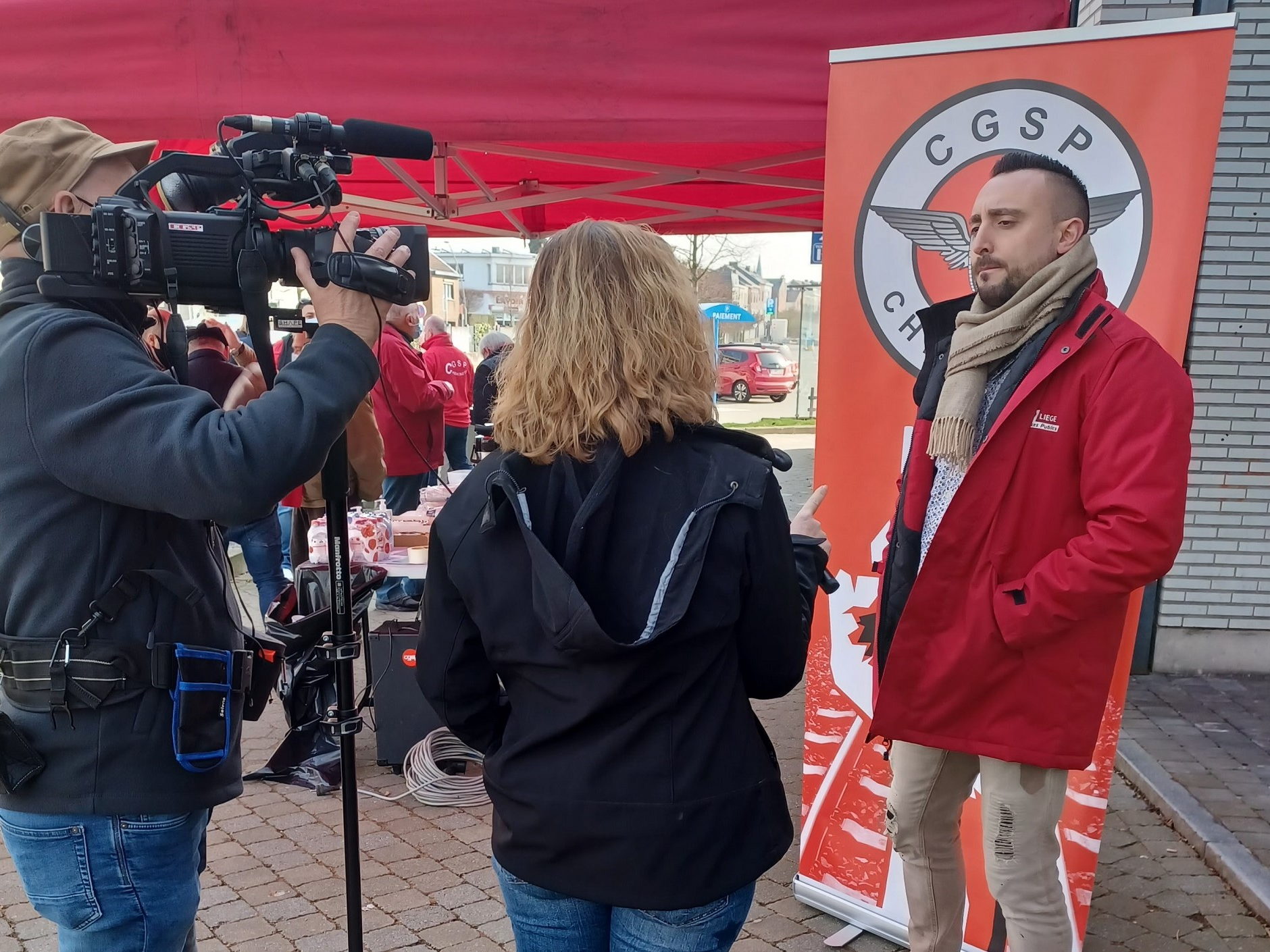 Action CGSP Cheminots Liège