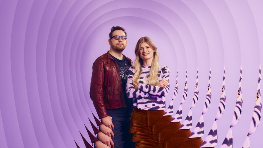Xander De Rycke & Eva De Roo © Studio Brussel