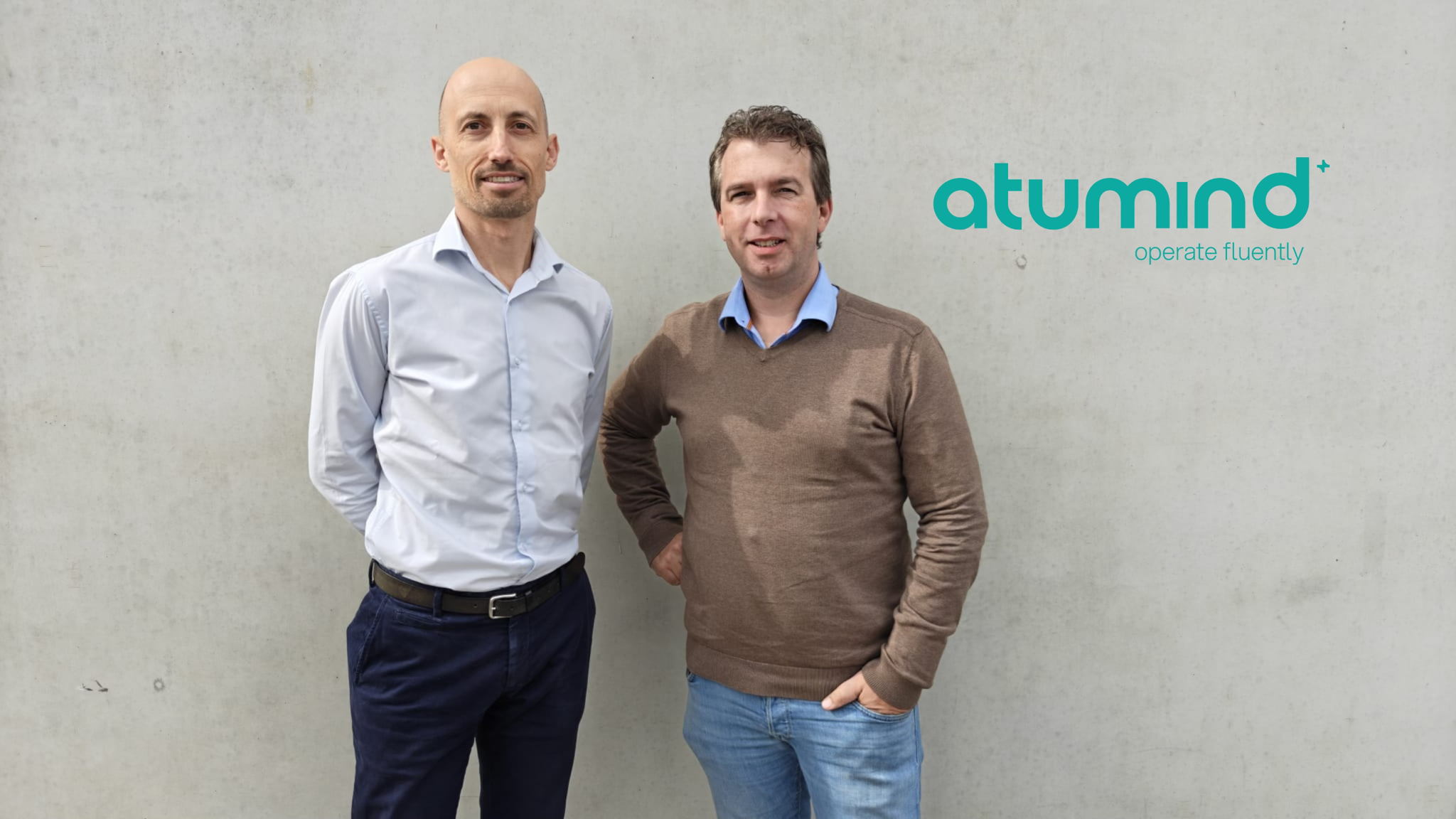 Christophe Sabbe, CEO Atumind et Thijs Maenhout, COO Atumind. Christophe Sabbe, CEO Atumind et Thijs Maenhout, COO Atumind.
