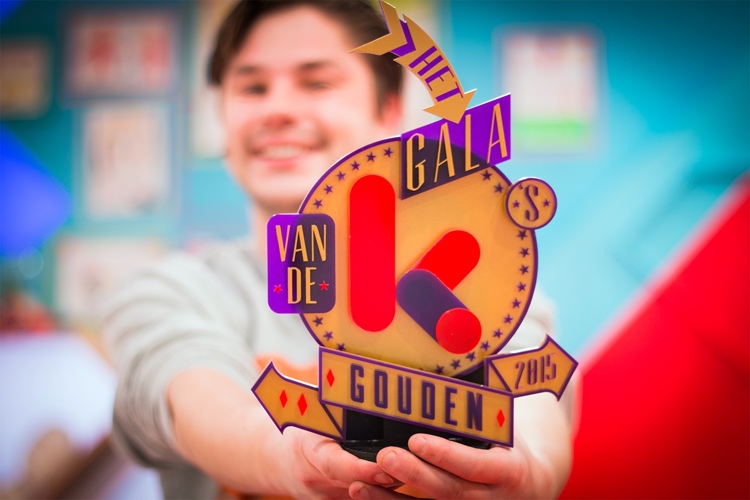 Wrapper Leonard Muylle met de Gouden Gouden K - (c) VRT