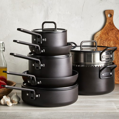 GreenPan™ Stanley Tucci™ Ceramic Nonstick 11-Piece Cookware Set, Milano Black GreenPan™ Stanley Tucci™ Ceramic Nonstick 11-Piece Cookware Set, Milano Black