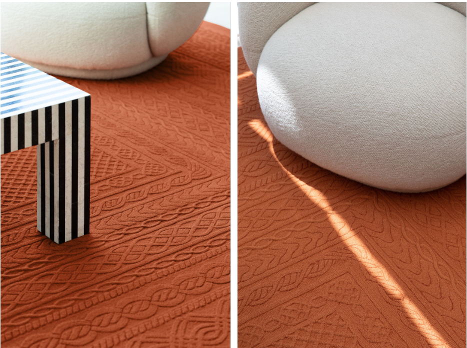 The An carpet, Ami Collection by AB Concept x Tai Ping. Photography by: Harold de Puymorin
