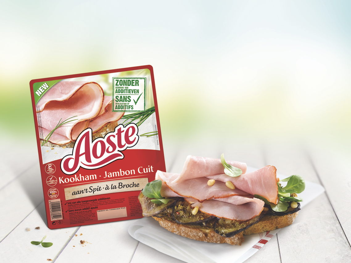 Aoste lanceert ‘kipfilet aan’t Spit’ en ‘kookham aan’t Spit’ zonder additieven
