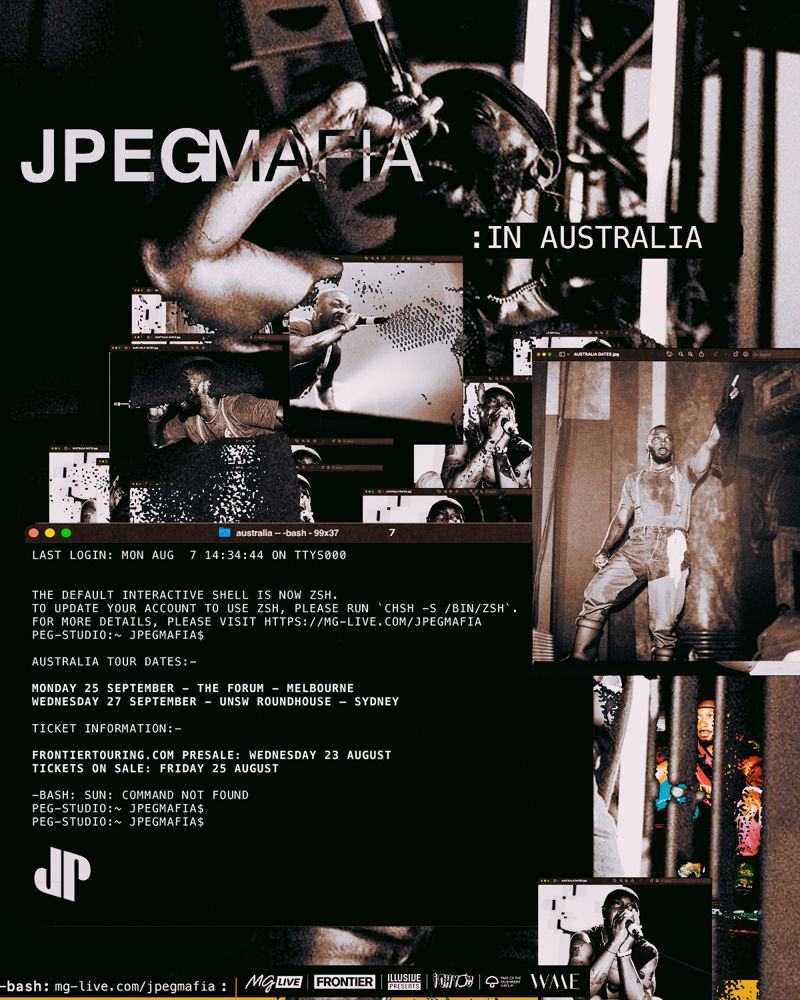 JPEGMAFIA Tour Artwork 4x5