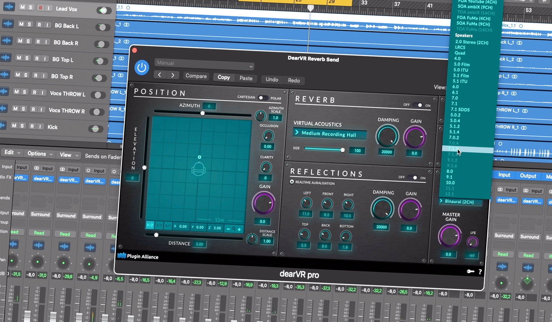 Dive into immersive productions with dearVR PRO, dearVR MONITOR and Apple Logic Pro