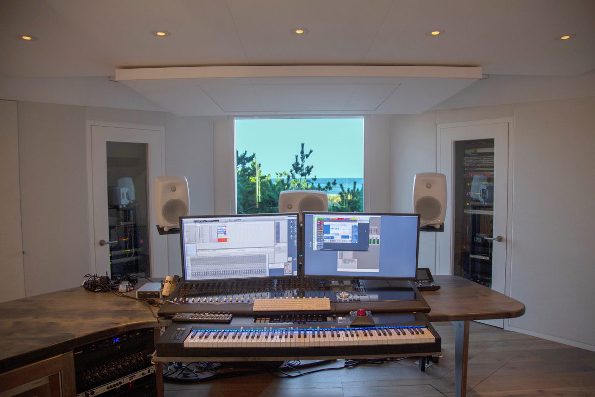 Ocean View from Carter Burwell 'The Body' Studio composing/mixing osition