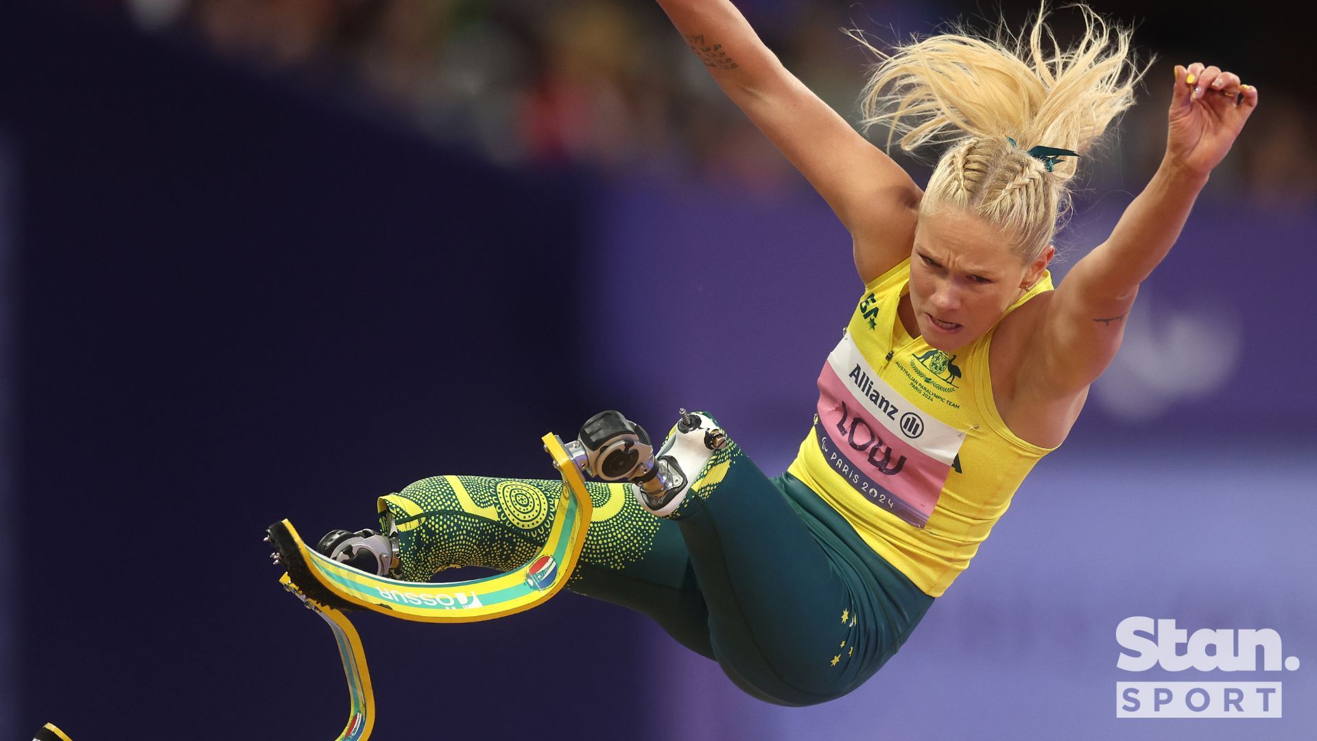 Vanessa Low leapt to Long Jump Gold with a new World Record.