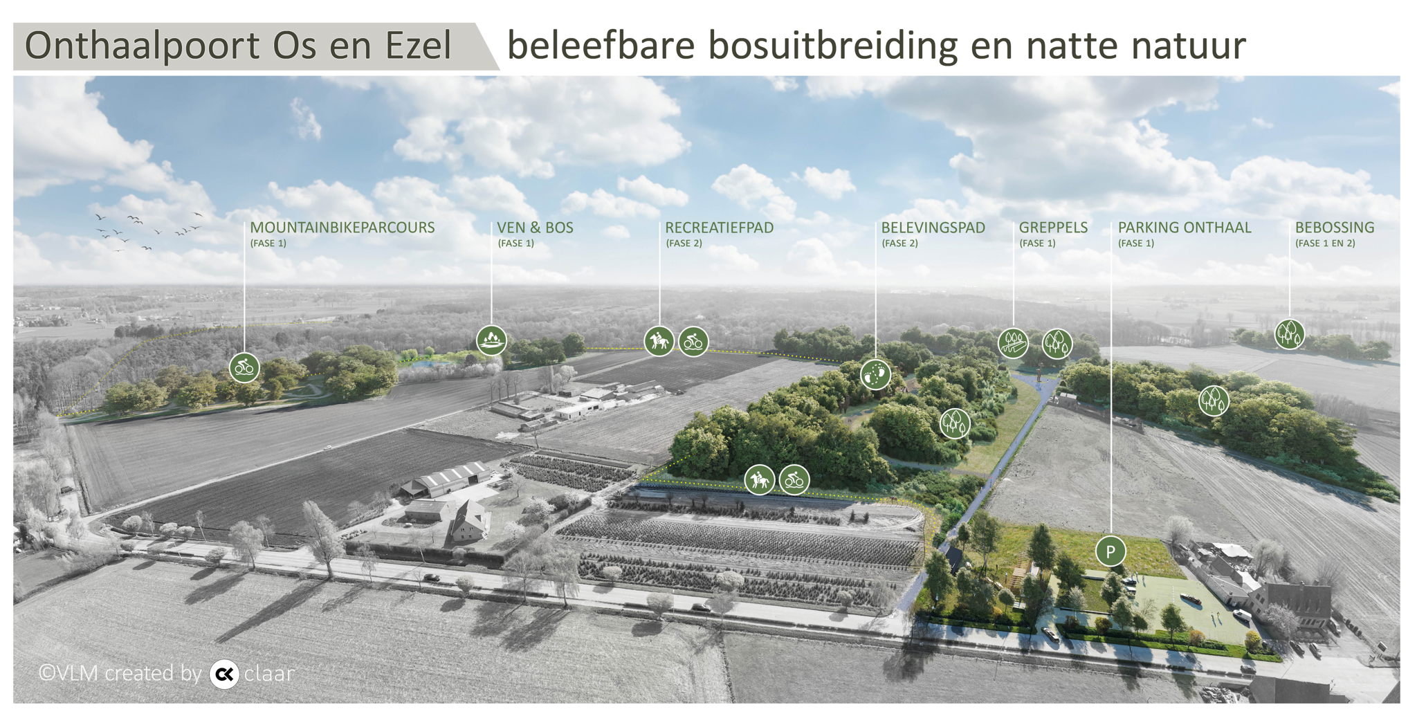 De werken die nu starten, maken deel uit van fase 2 van de inrichting De werken die nu starten, maken deel uit van fase 2 van de inrichting