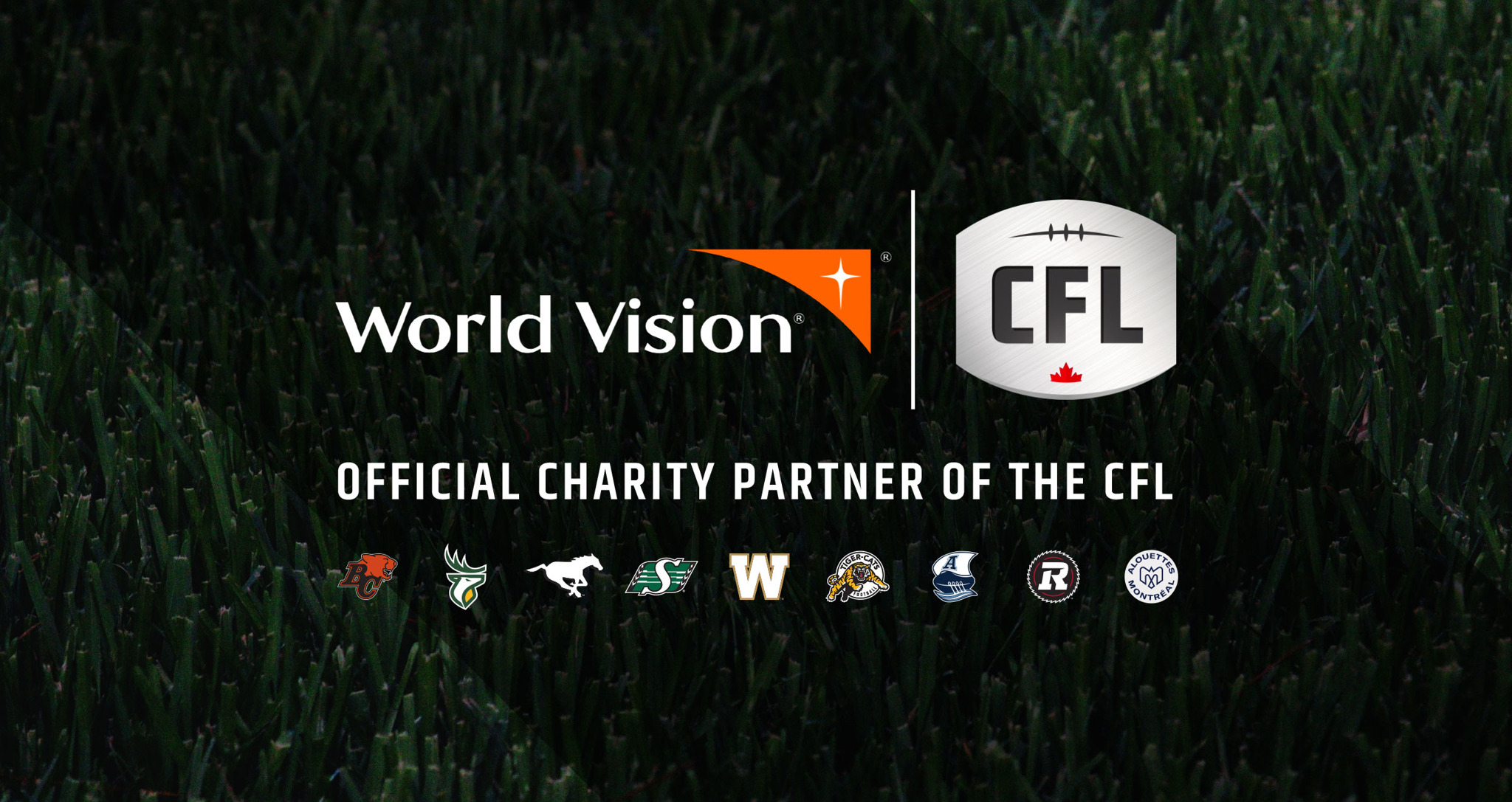 CFL JOINS CANADA’S GLOBAL WORLD VISION MISSION TO SUPPORT VULNERABLE CHILDREN