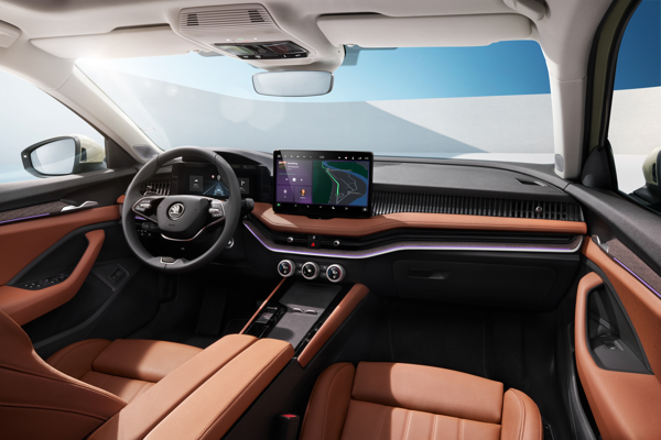 Nog meer ruimte, comfort en controle: Škoda presenteert interieurhoogtepunten voor de volledig nieuwe Kodiaq- en Superb-generaties