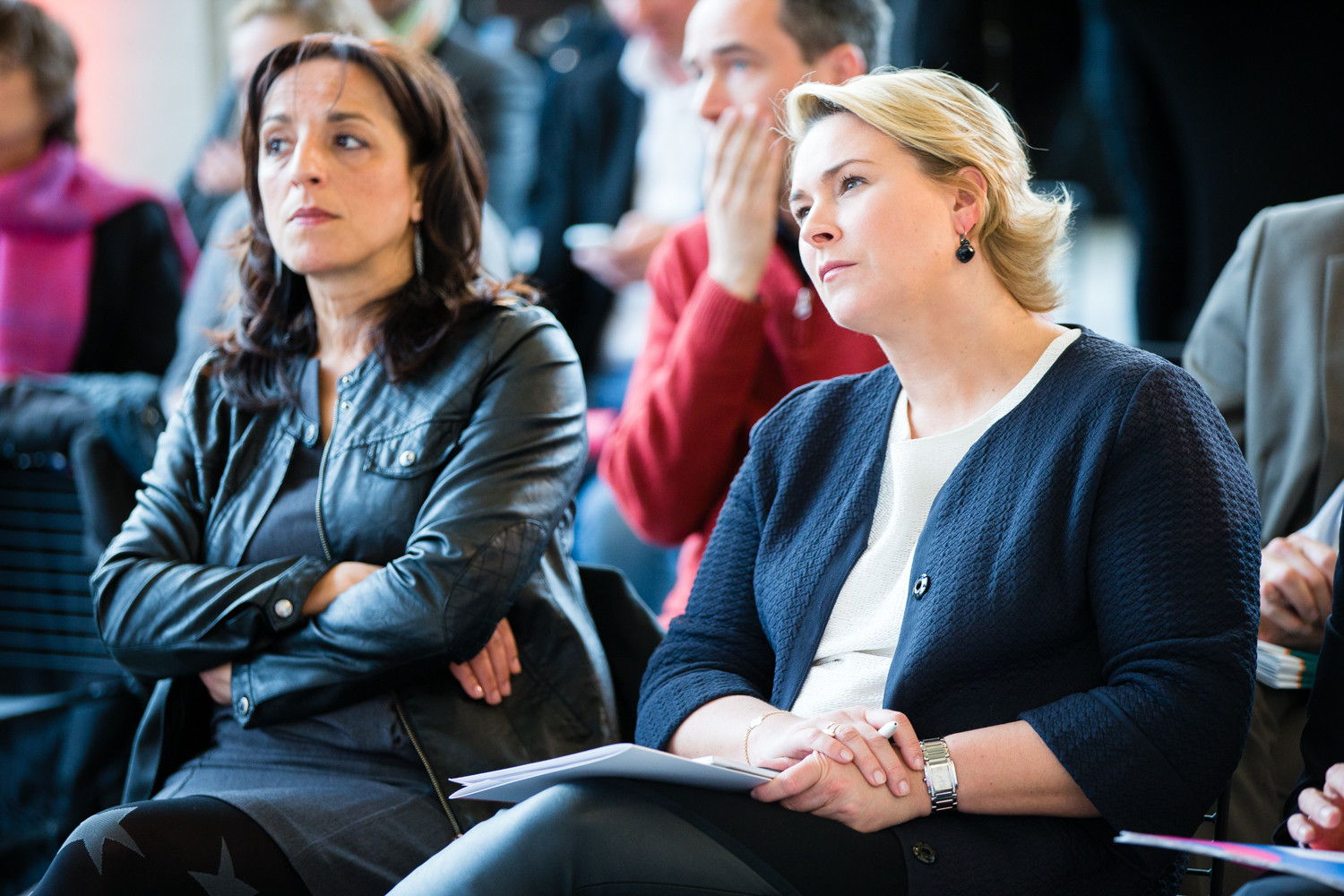 Fadila Laanan, Brussels staatssecretaris van Innovatie en Céline Fremault, Brussels minister van Leefmilieu
