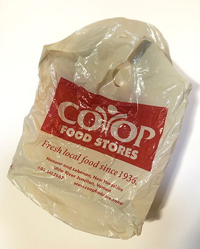 Hanover Co-op’s multi-use bags to be phased out by spring 2020, according to general manager Ed Fox.