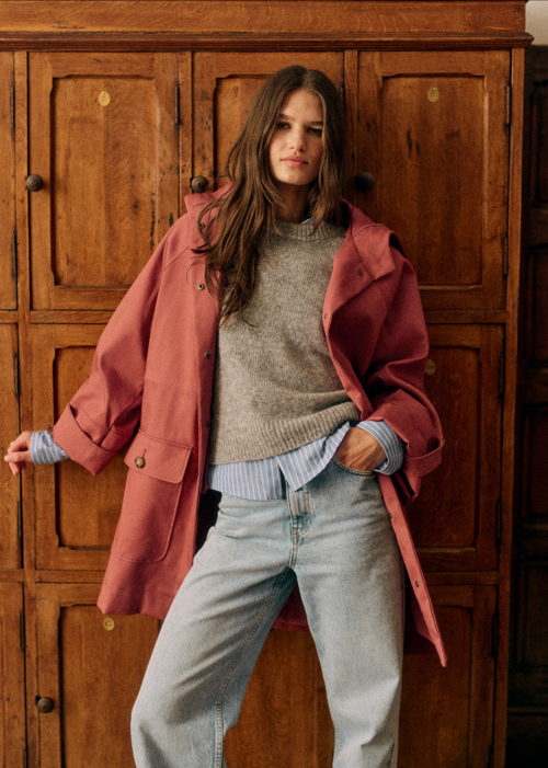 Sézane - Manteau HUGO Bois de rose - 270€