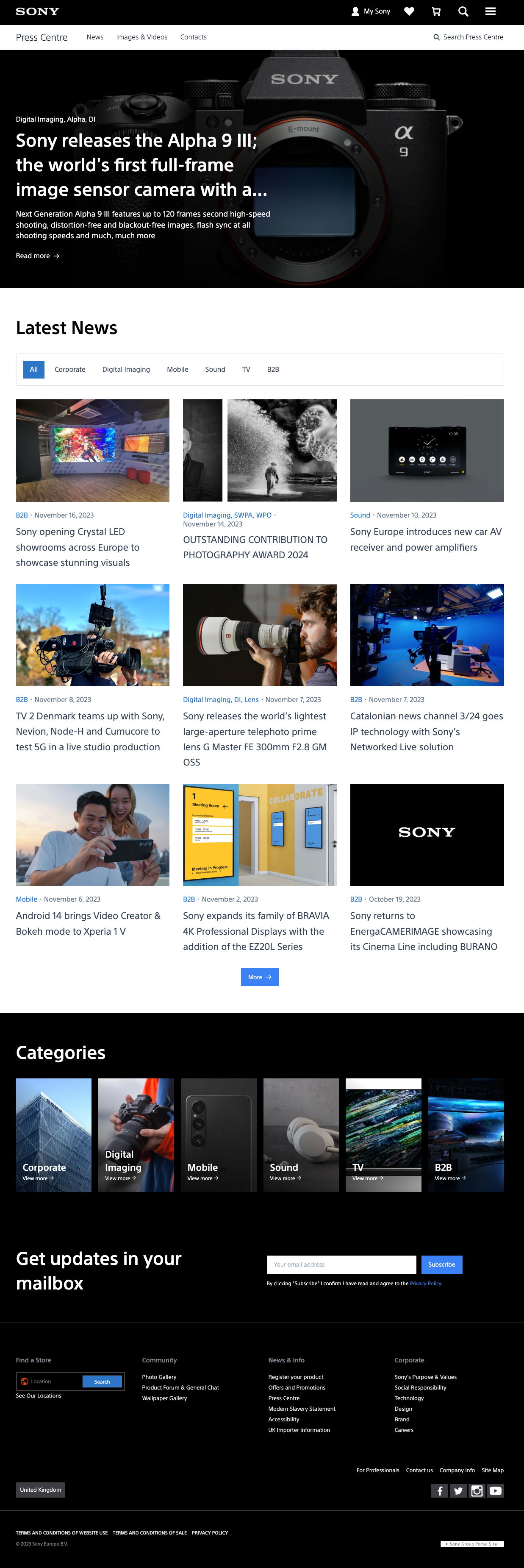 Sony equips journalists with the assets they need to tell their story