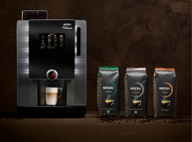 COMMUNIQUÉ DE PRESSE: Historique ! Nestlé Professional lance la première gamme de cafés en grains NESCAFÉ, vendue exclusivement aux professionnels.