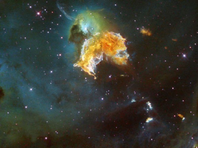 Supernova Remnant N 63A Menagerie. Image: NASA.