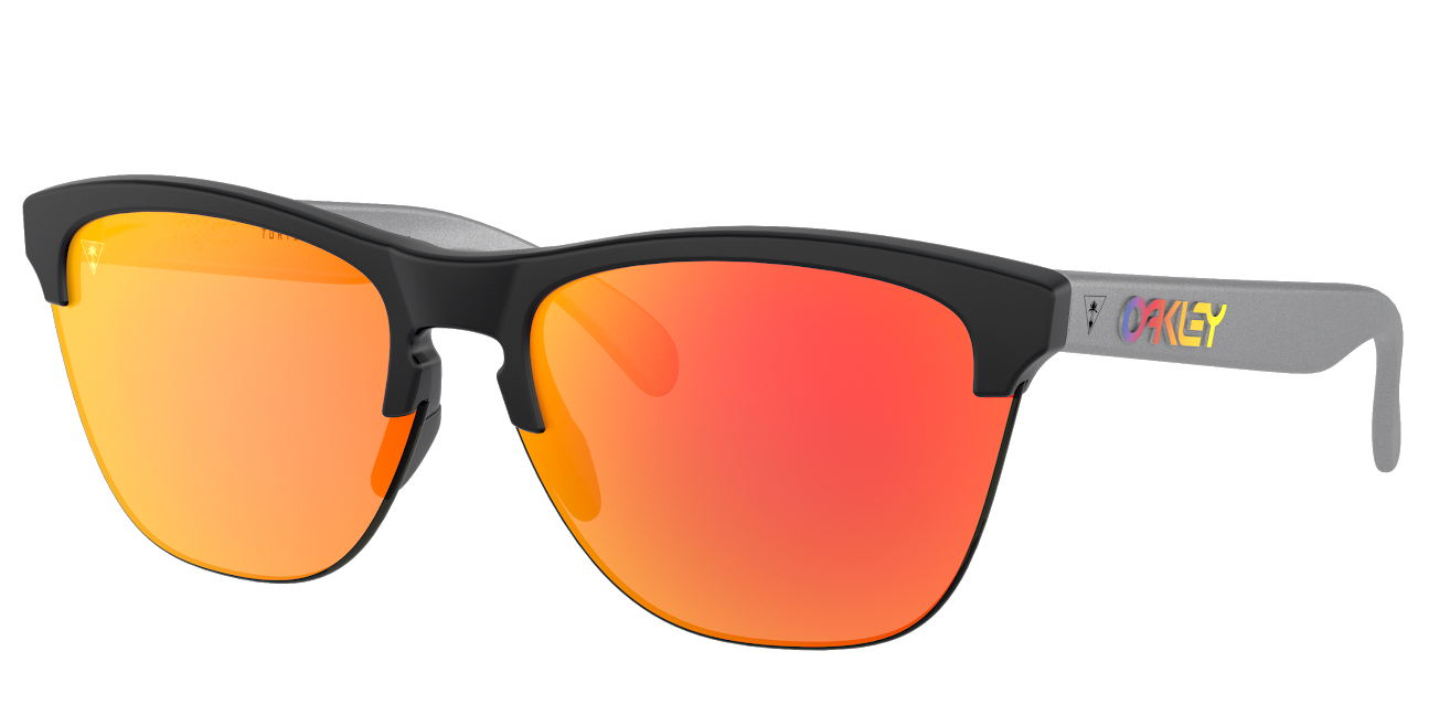 OAKLEY TURTLE BEACH FROGSKINS LITE MATTE BLACK WITH PRIZM RUBY