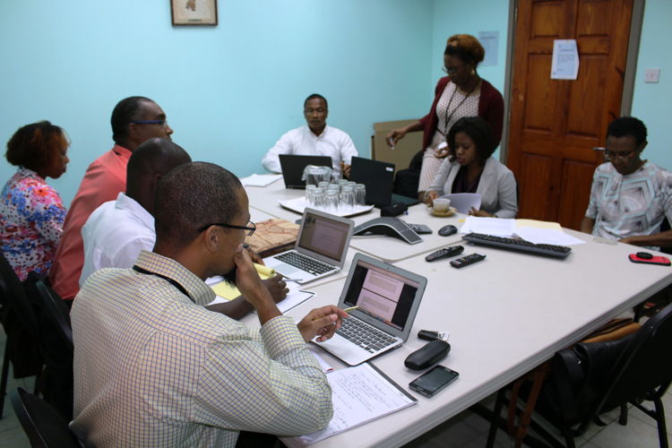 Meeting in progress.