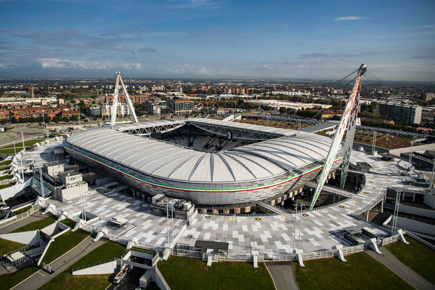Allianz Stadium, ubicado en Turín, Italia, es casa del Juventus FC.
