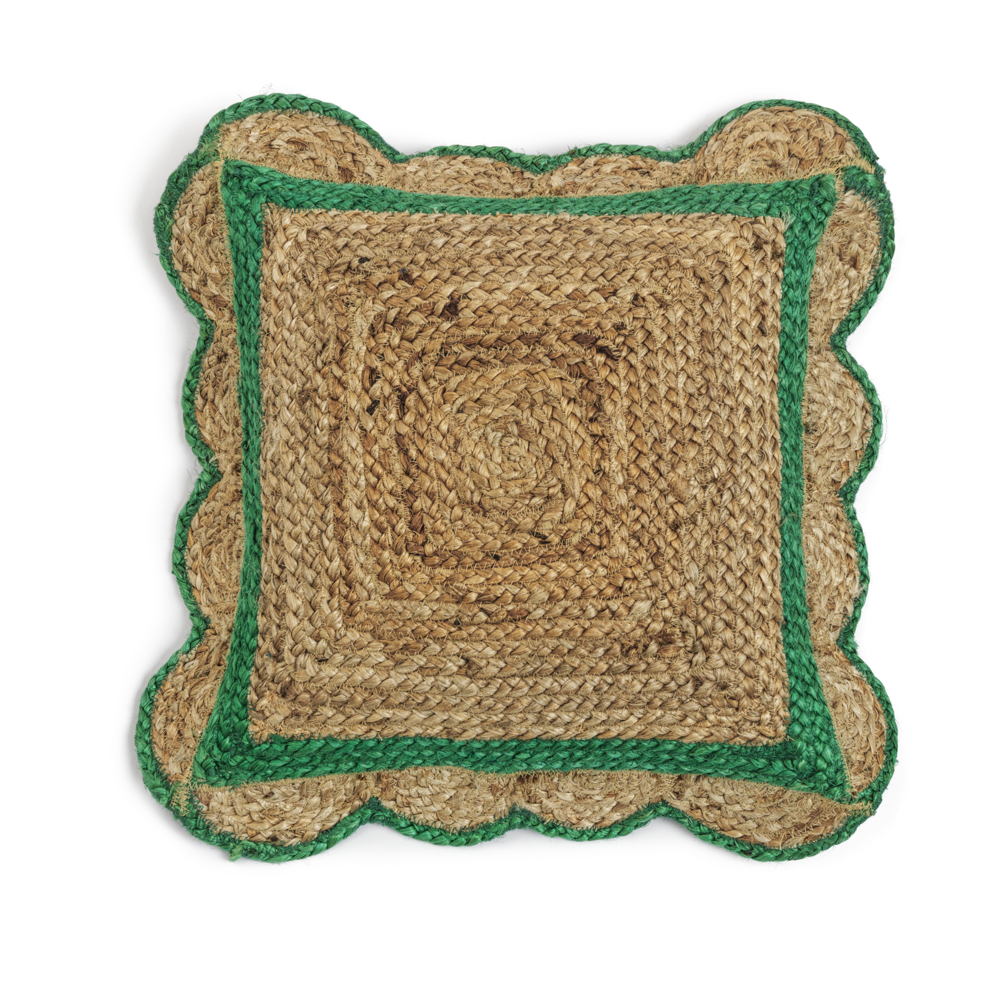 Habitat Fresh Vintage Jute Scallop Cushion, £16