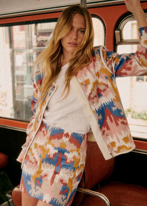Sézane - Veste ELOUISE Broderie IKAT - 220€