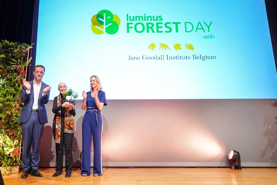 Luminus en Jane Goodall Institute Belgium planten samen meer dan 3.600.000 bomen