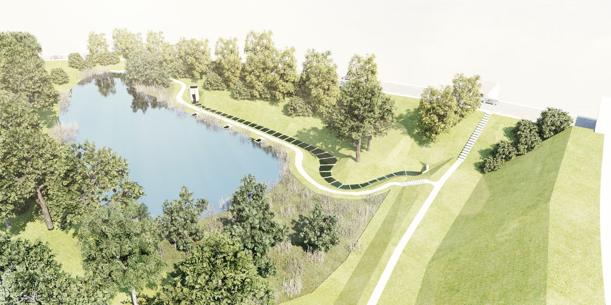 Toekomstbeeld Geevaertvijver Toekomstbeeld Geevaertvijver