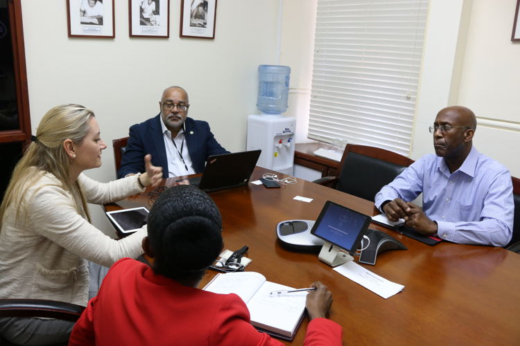 Meeting in progress.
