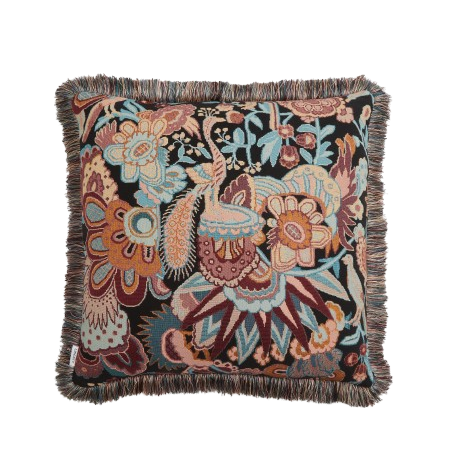 Tapis 60 x 60cm Cushion - Teal, £225, by Liberty | www.libertylondon.com