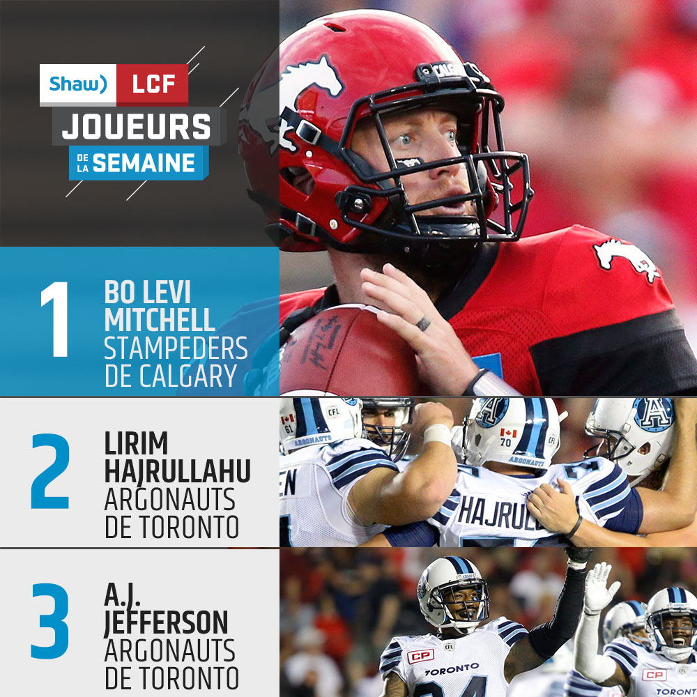 Joueurs de la semaine, présentés par Shaw - Semaine 6