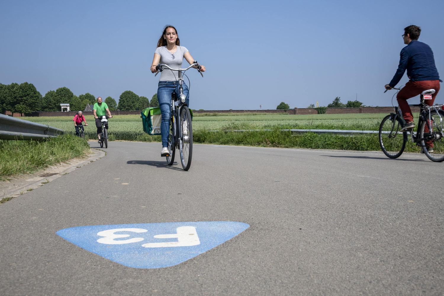 De vernieuwde website moet het gebruik van de fietssnelwegen stimuleren © Lander Loeckx in opdracht van Provincie Vlaams-Brabant. 