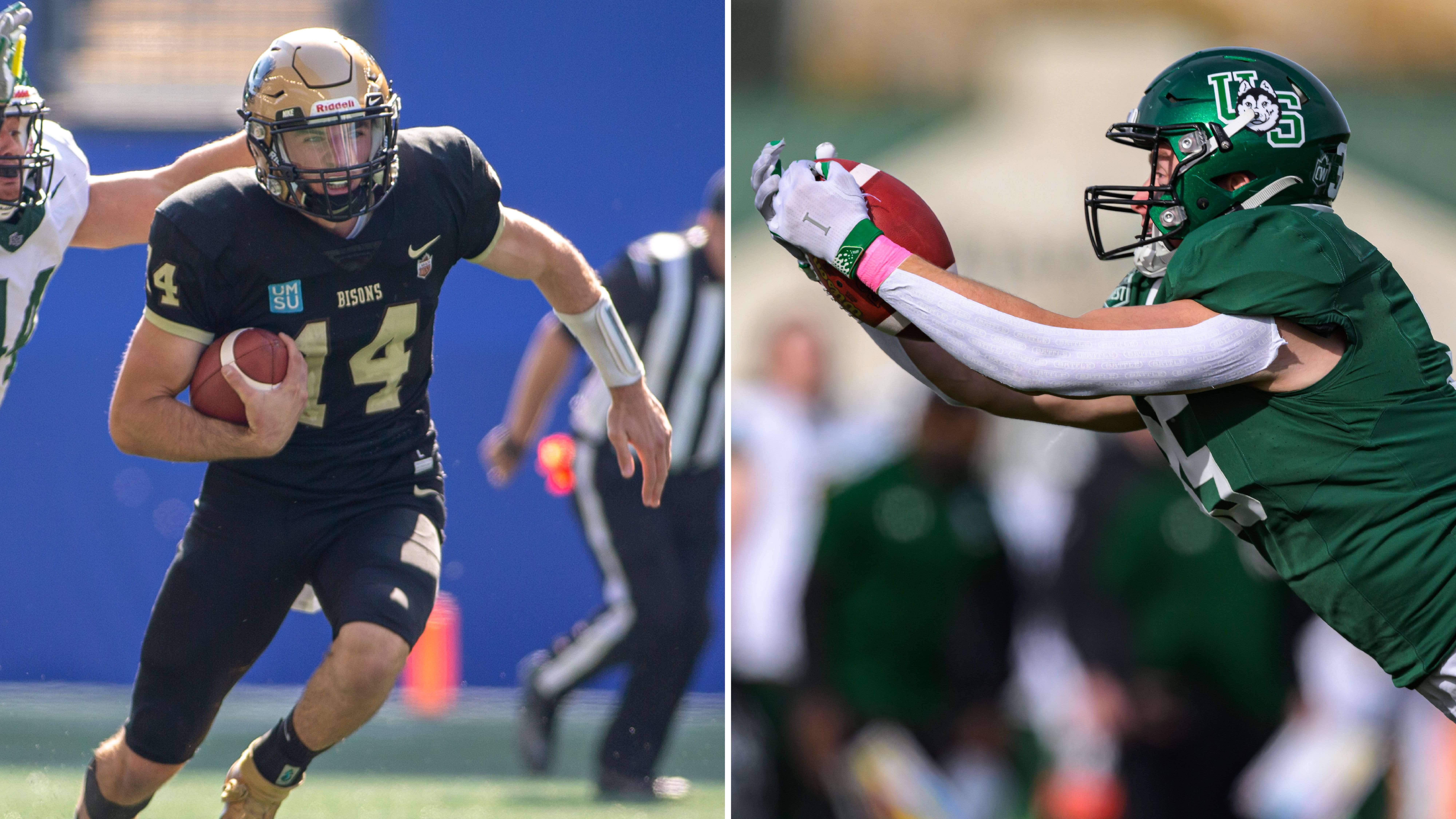 Jackson Tachinski and Kody Gutek were named unanimous All-Star selections. Photos by Zachary Peters (left) and Electric Umbrella (right)